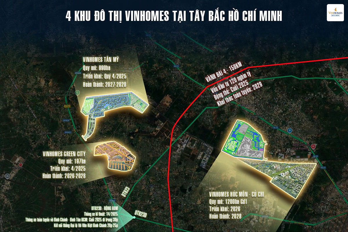 4 khu do thi vinhomes tai tay bac ho chi minh